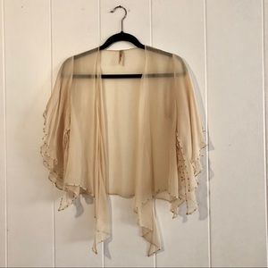 Royal Party sheer beaded wrap / shawl
